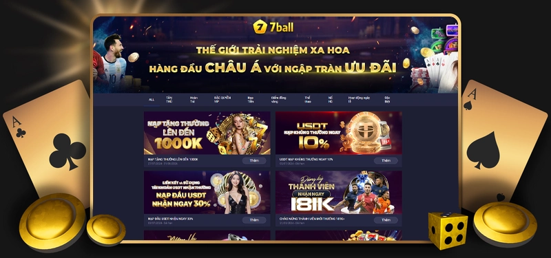 Khuyến mãi 7ball cực hot